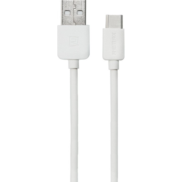 Καλώδιο δεδομένων, Remax Light RC-006a, USB Type-C, 1.0m, Λευκό