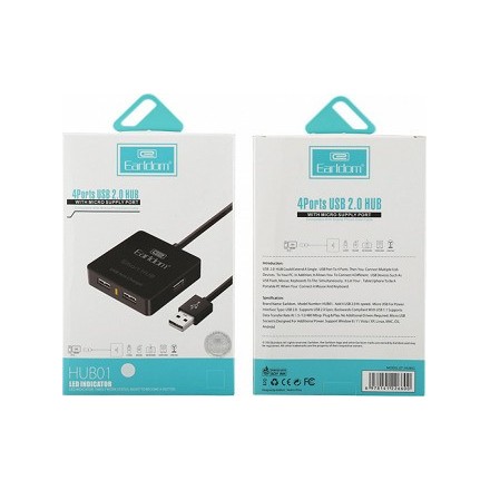 USB hub Earldom HUB01, USB 2.0, 4 θύρες