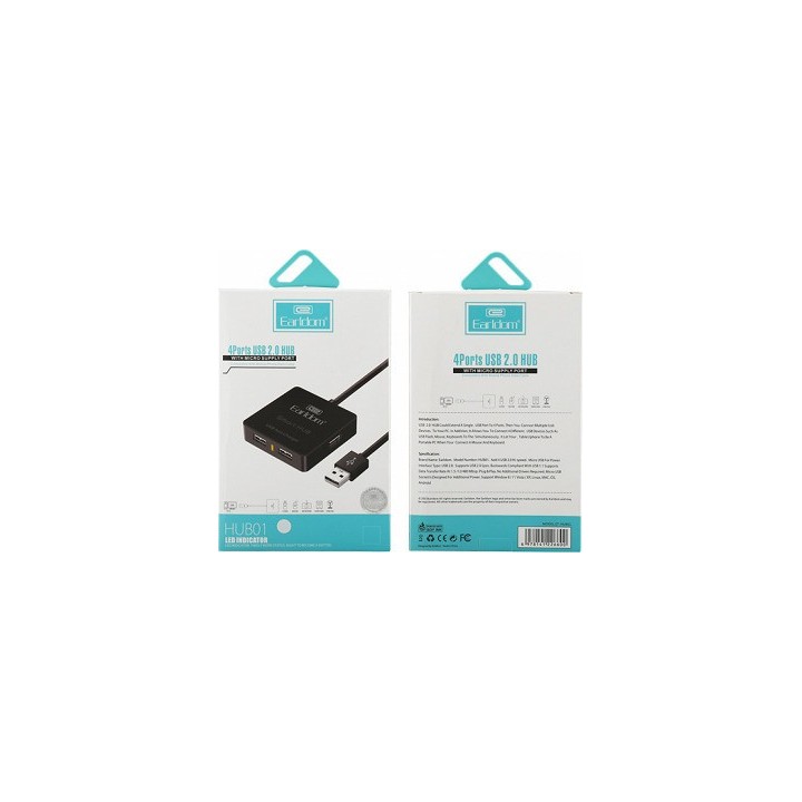 USB hub Earldom HUB01, USB 2.0, 4 θύρες