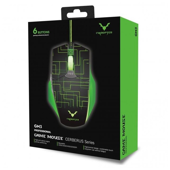 WESDAR GM3 GAMING ΠΟΝΤΙΚΙ ΜΕ LED, ΜΑΥΡΟ-ΠΡΑΣΙΝΟ WS-GM3