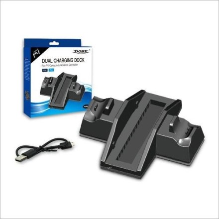 Dobe PS4 Vertical Sand with Charging Dock for Sony PlayStation 4 and PS4 Pro