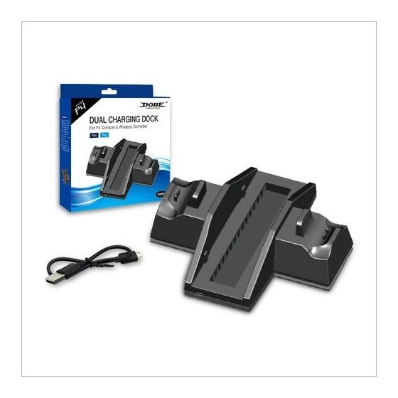 Dobe PS4 Vertical Sand with Charging Dock for Sony PlayStation 4 and PS4 Pro