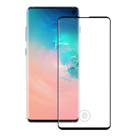 Fullscreen tempered glass No brand, Για Samsung Galaxy S10, 5D, Full glue, 0.3mm, Μαυρο