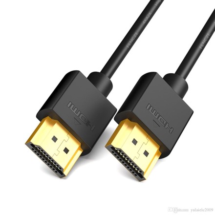 Καλώδιο HDMI Μ/Μ DeTech, 1.5m, Μαύρο SLIM