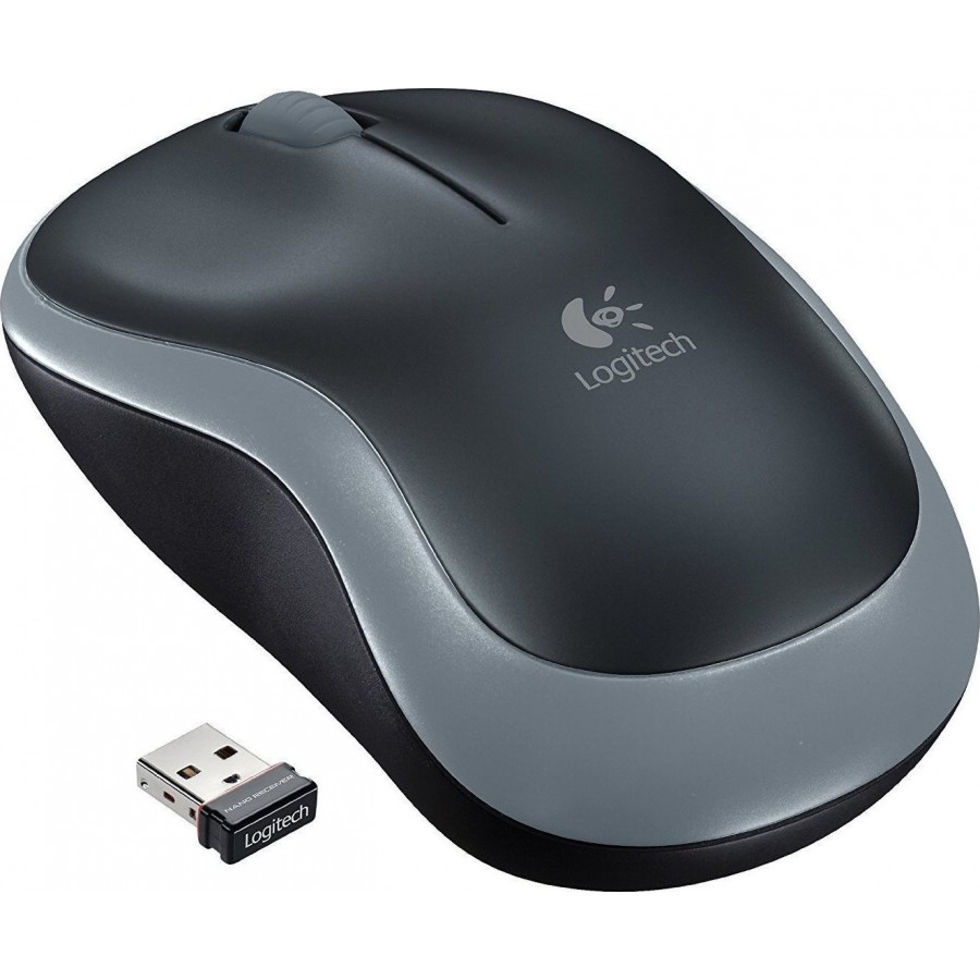 Logitech mouse Wireless optical M185 Black/Grey