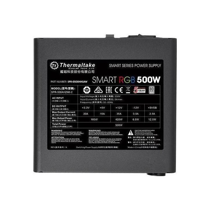 Τροφοδοτικό (PSU) Thermaltake Smart RGB 500W (PS-SPR-0500NHSAWE-1)