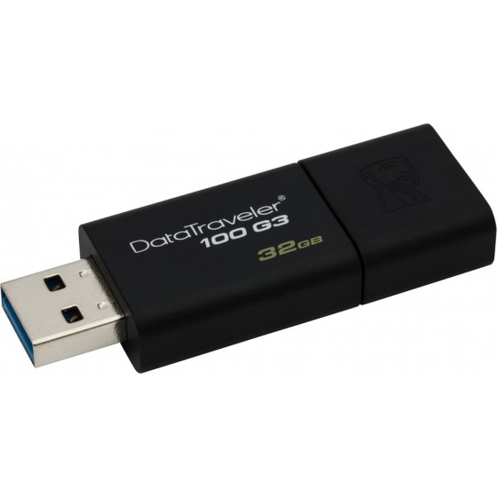 Kingston Data Traveler 100 USB Flash 32GB Black USB 3.1/3.0/2.0