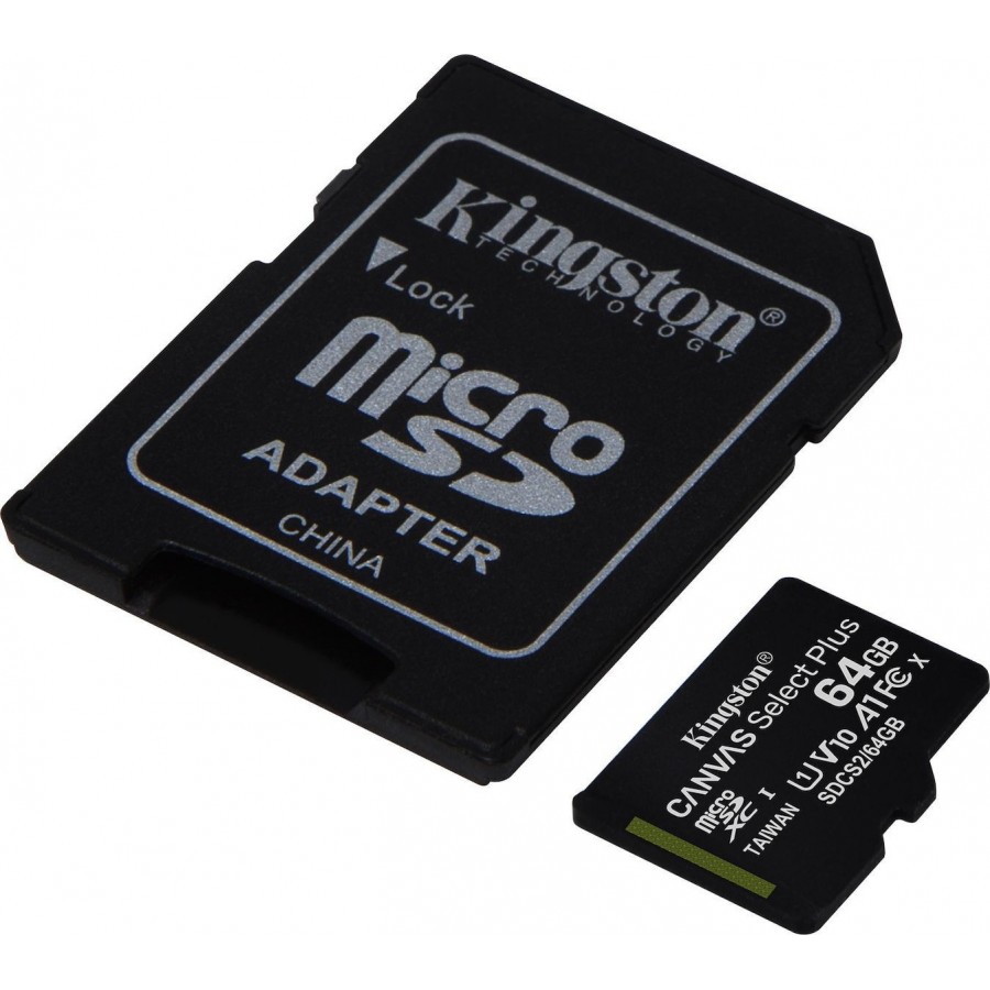 Kingston Canvas Select Plus microSDXC 64GB U1 V10 A1 with Adapter