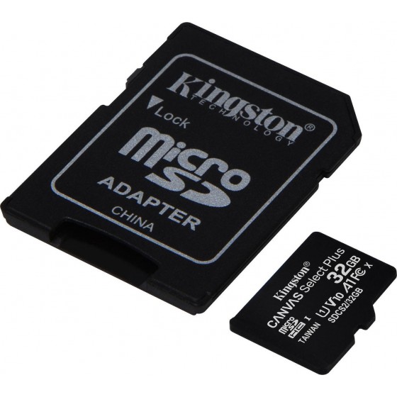 Κάρτα μνήμης Kingston Canvas Select Plus micro SDCS2 32GB Class 10 U1 V10 A1 with Adapter