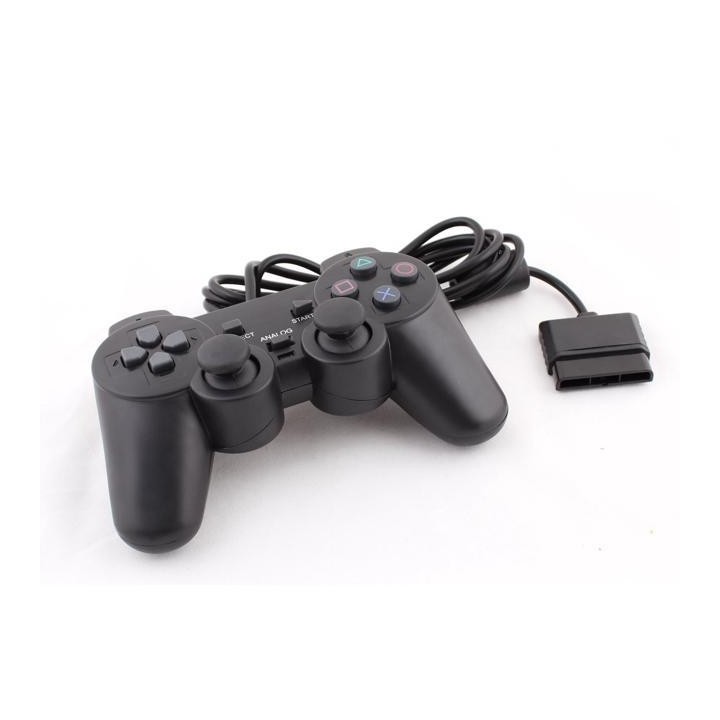 DUAL SHOCK 2 BLACK Χειριστήριο Joypad Controller για Playstation 2 PS2 PSTwo σε κουτί κίτρινο ή Μπλέ