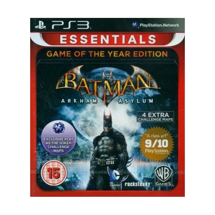 Batman: Arkham Asylum (Game of the Year Edition - Essentials) PS3 GAMES Used-Μεταχειρισμένο
