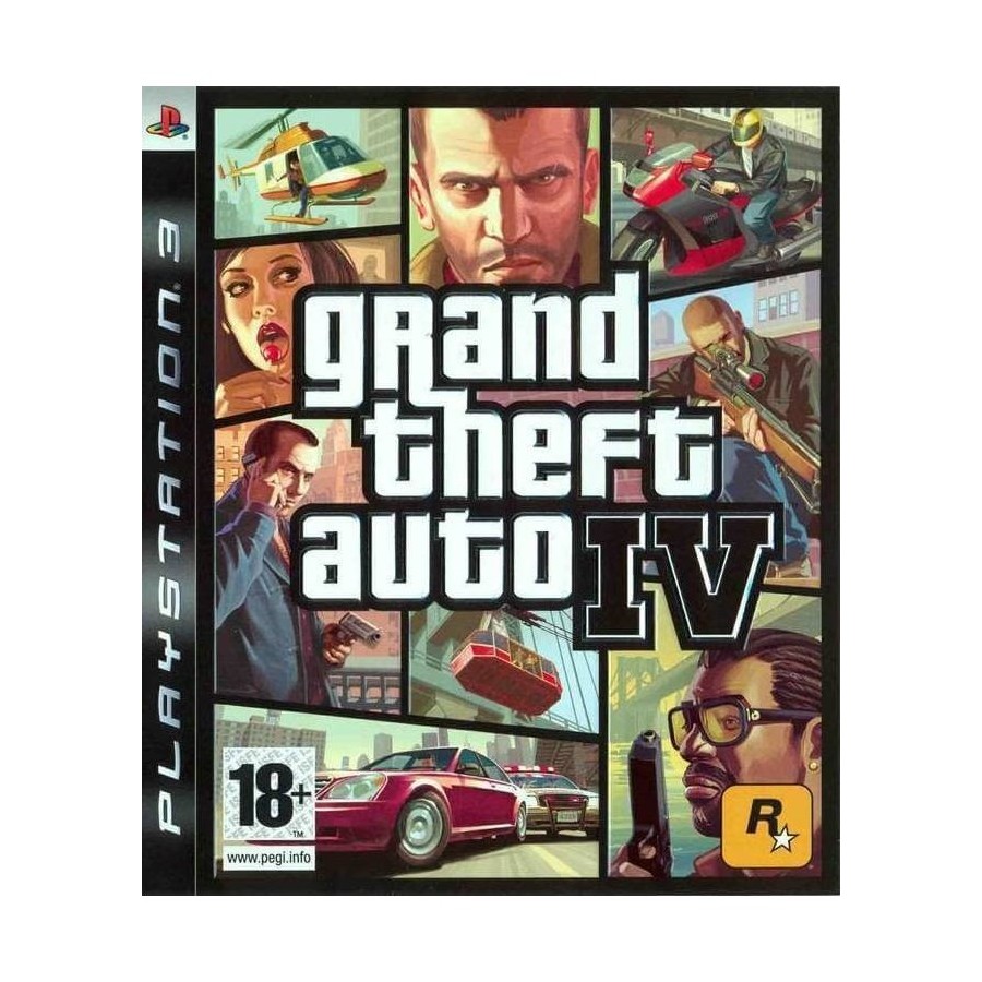 Grand Theft Auto (GTA) IV- Rockstar Games PS3 Game