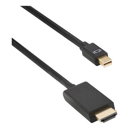Καλώδιο DeTech Mini DP σε HDMI 1.8 Μέτρα Μαύρο  18280