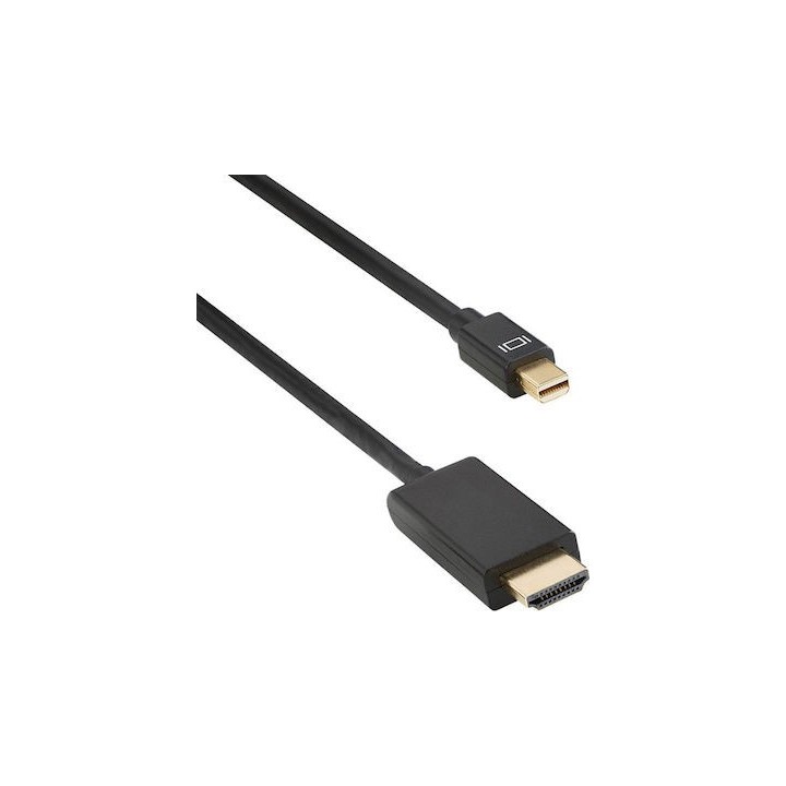 Καλώδιο DeTech Mini DP σε HDMI 1.8 Μέτρα Μαύρο  18280