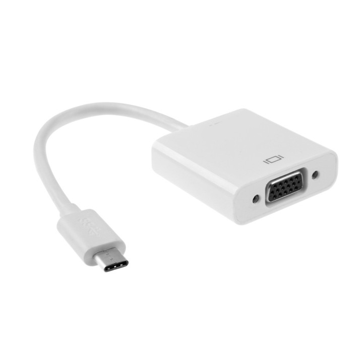 Μετατροπέας USB Type-C σε VGA, ΟΕΜ, Λευκό - 18297