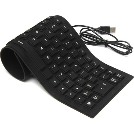 ΕΛΑΣΤΙΚΟ ΑΔΙΑΒΡΟΧΟ ΠΛΗΚΤΡΟΛΟΓΙΟ  Usb Foldable Σιλικόνης ΕΥΚΑΜΠΤΟ ΓΙΑ PC 