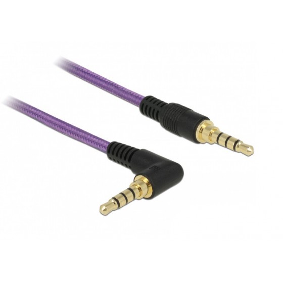 DeLock Cable 3.5mm male - 3.5mm male 1m (85611) Μώβ χρώμα