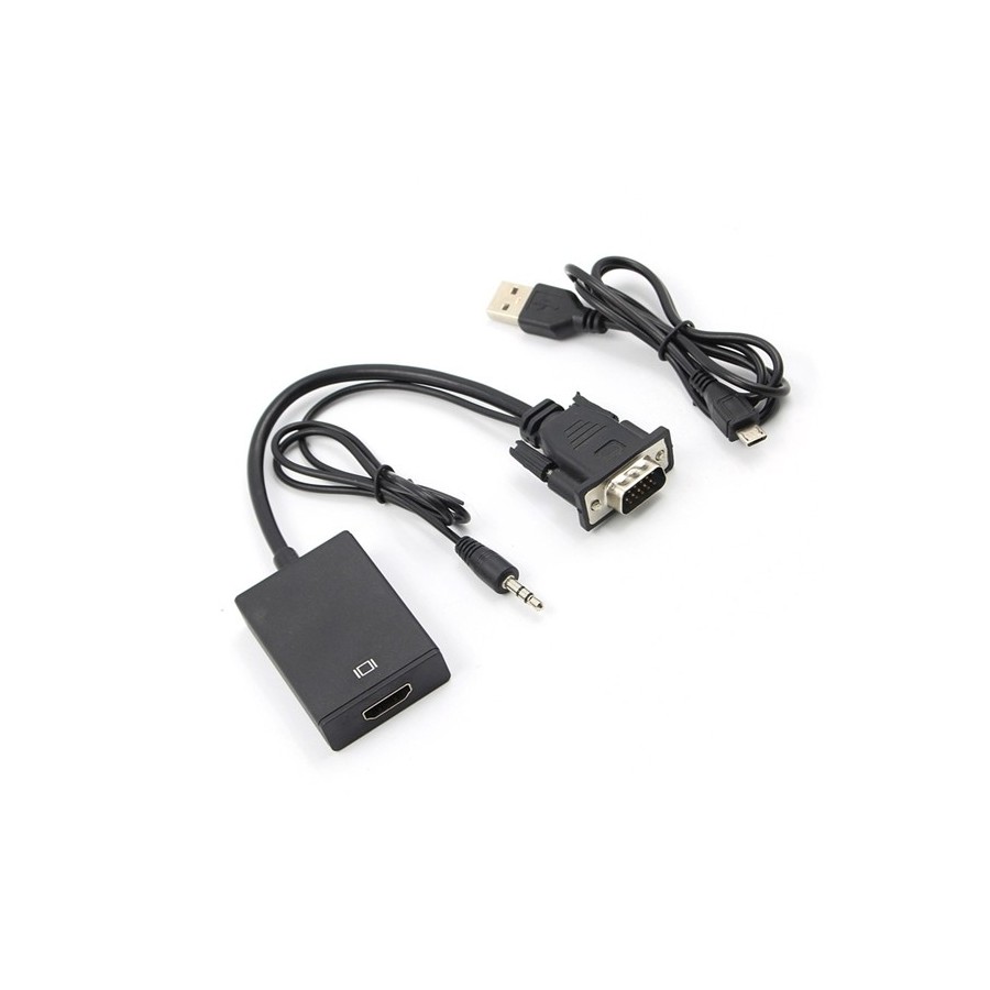 Andowl QY-ZJ01 Αντάπτορας VGA to HDTV Adapter with Audio 20cm