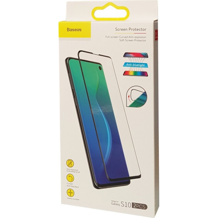BASEUS tempered glass Samsung S10 SGSAS10-KS01, 0.15mm, εύκαμπτο, 2τμχ
