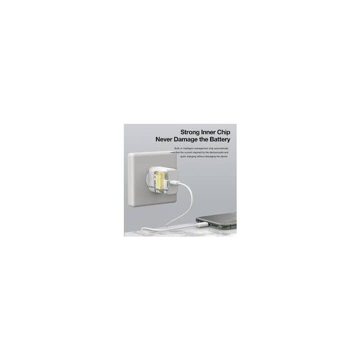 Charger with cable Lightning MOXOM MX-HC25  18W white IPHONE