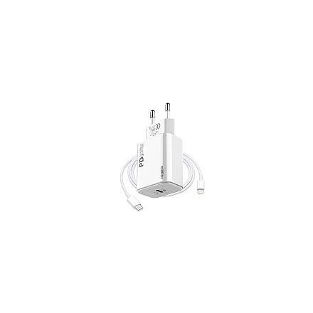 Charger with cable Lightning MOXOM MX-HC25  18W white IPHONE