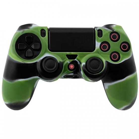 Silicone Case Skin Multi Color Green / Black / White Κάλυμμα Σιλικόνης Χειριστηρίου - PS4 Controller