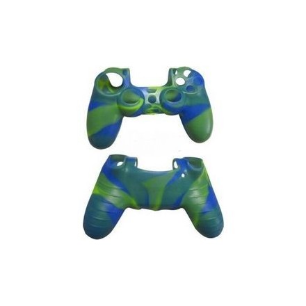 Silicone Case Κάλυμμα Σιλικόνης για Χειριστήρια PS4 Camo Green/Blue χρώμα