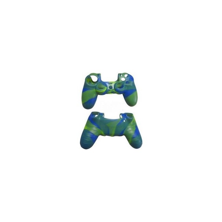 Silicone Case Κάλυμμα Σιλικόνης για Χειριστήρια PS4 Camo Green/Blue χρώμα