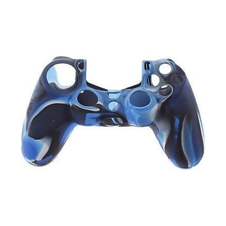 Silicone Case Multi Color Black/Blue/White PS4