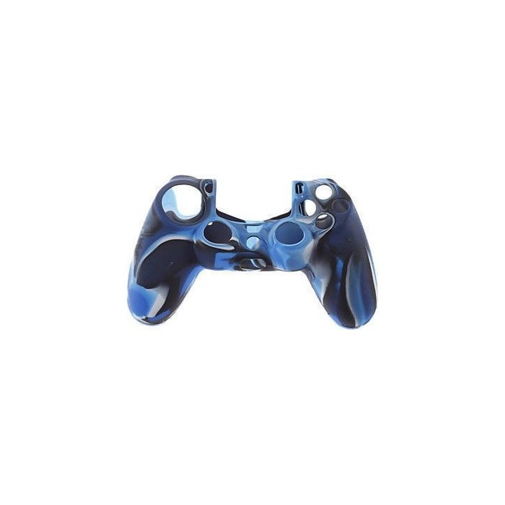 Silicone Case Multi Color Black/Blue/White PS4