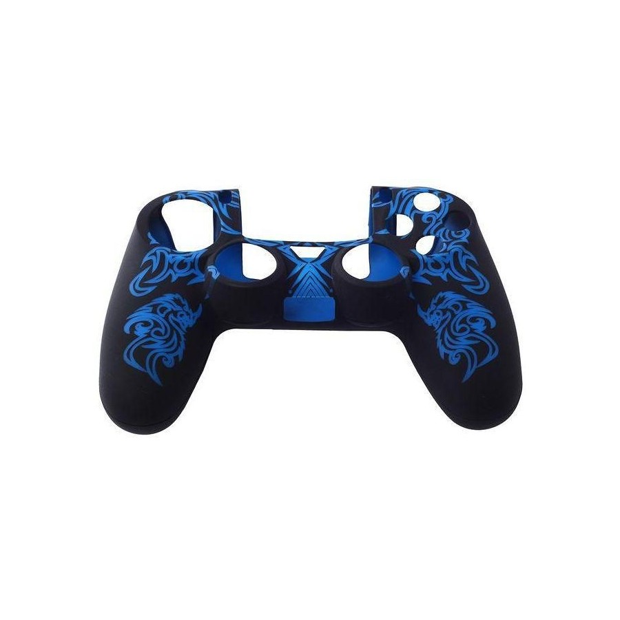 Silicone Case Cover For Sony PlayStation 4 PS4 Controller Black Blue