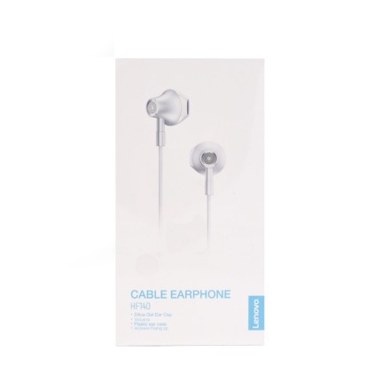 Lenovo HF 140 Πλαστικά Handsfree Ακουστικά 14,2mm 1,2m  Λευκό