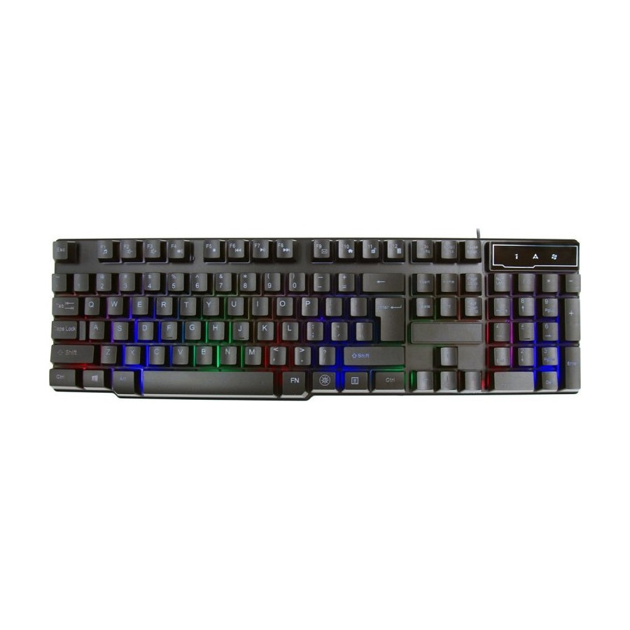 Omega Varr Ενσύρματο Πληκτρολόγιο Gaming RGB Keyboard Multimedia Μαύρο VRGBK7023B