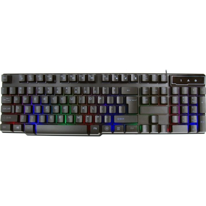 Omega Varr Ενσύρματο Πληκτρολόγιο Gaming RGB Keyboard Multimedia Μαύρο VRGBK7023B