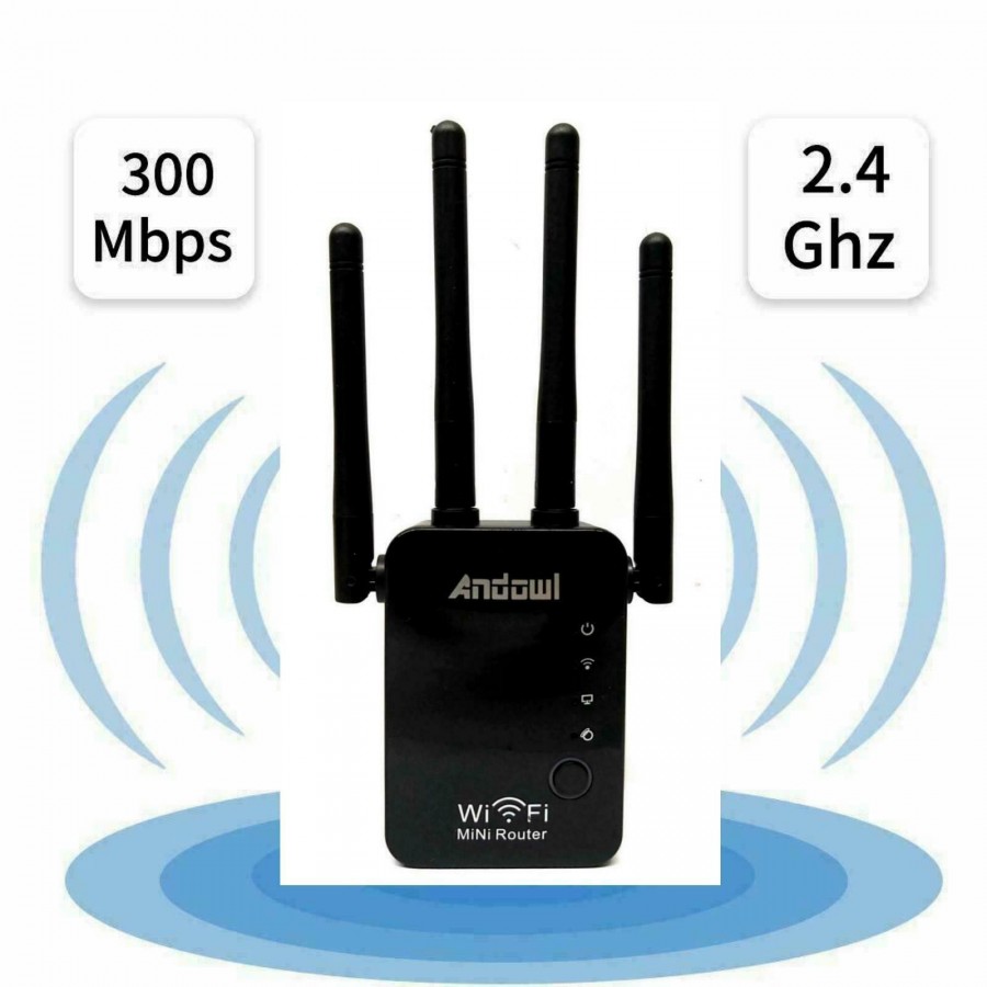 Andowl Q-A45 Wireless-N Wifi Range Extender/Repeater
