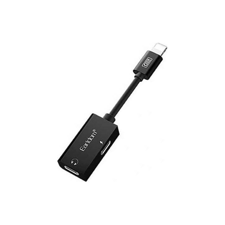 Προσαρμογέας Earldom ET-OT32C, Type-C έως 3.5mm + Type-C F, 12cm, Ασημί