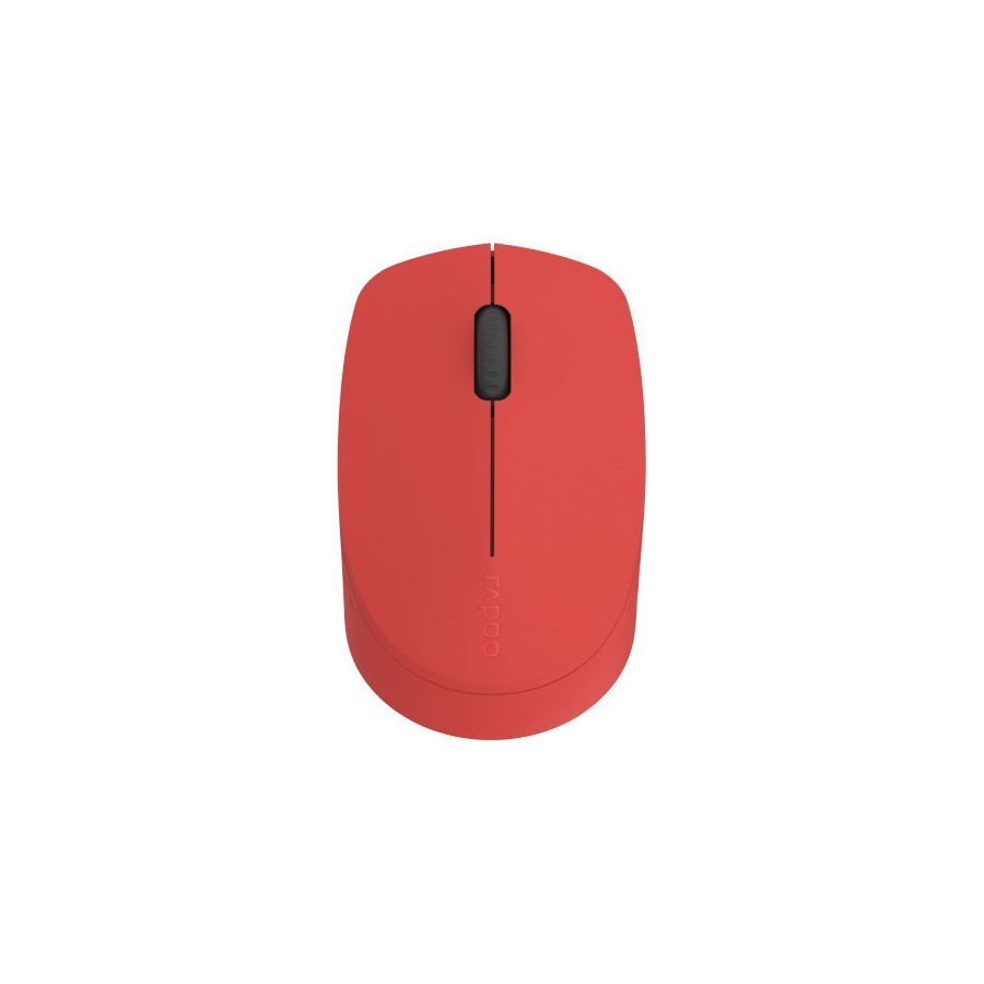 RAPOO M100, WIRELESS OPTICAL MOUSE, MULTI-MODE, SILENT, (RED) 18148