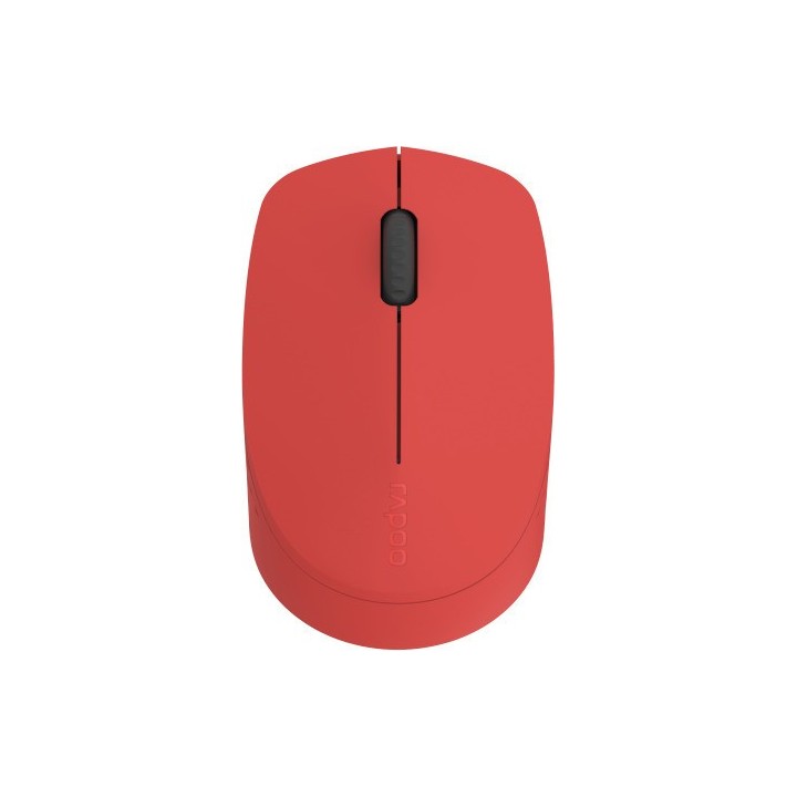 RAPOO M100, WIRELESS OPTICAL MOUSE, MULTI-MODE, SILENT, (RED) 18148