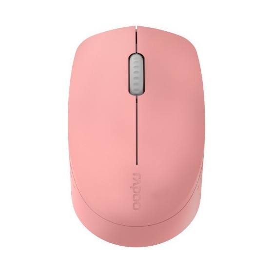 RAPOO M100, WIRELESS OPTICAL MOUSE, MULTI-MODE, SILENT, (PINK) 18183