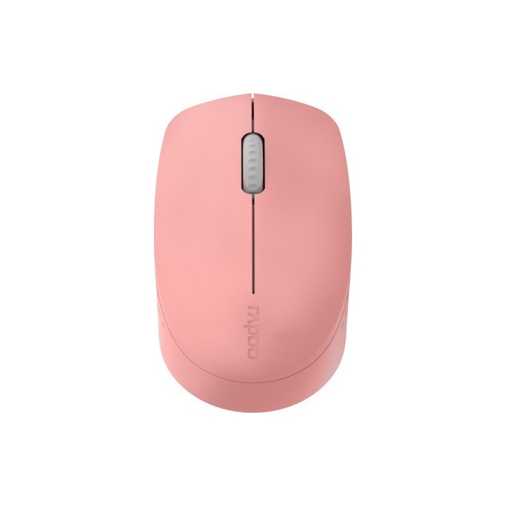 RAPOO M100, WIRELESS OPTICAL MOUSE, MULTI-MODE, SILENT, (PINK) 18183