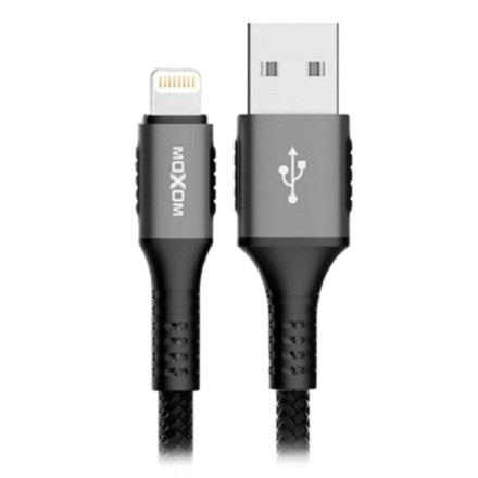 Καλώδιο Σύνδεσης/Φόρτισης Moxom Braided Cable IPhone 2.4A (3m) MX-CB43 Μαύρο