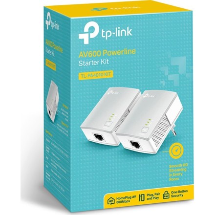 Powerline Adapter TP-Link TL-PA4010 KIT AV600 V 3.0(πακέτο των 2)