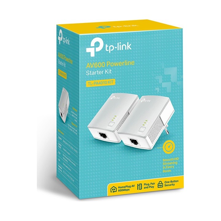 Powerline Adapter TP-Link TL-PA4010 KIT AV600 V 3.0(πακέτο των 2)