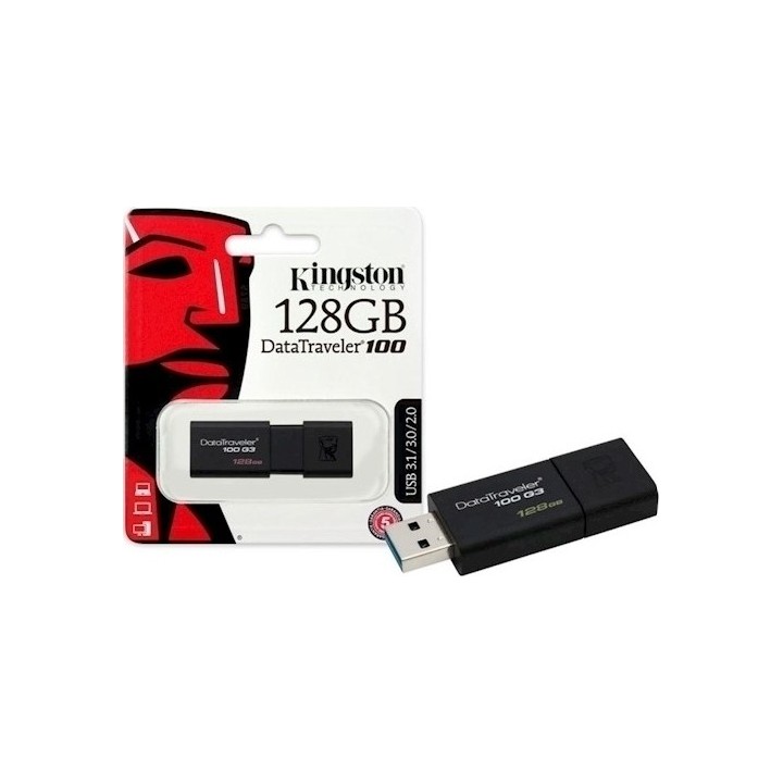 USB Flash Drive Kingston Datatraveler 100 G3 128GB USB 3.0 (DT100G3/128GB)