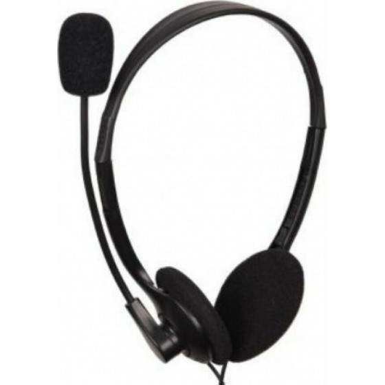 Ακουστικά κεφαλής με μικρόφωνο για υπολογιστή Gembird MHS-123 μαύρα