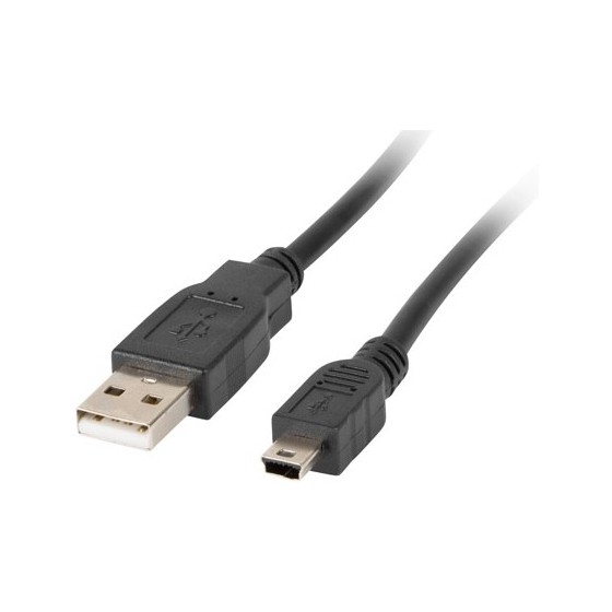 Καλώδιο Mini USB to USB 2.0 M/M 2,0 Μέτρα Black κατάλληλο για σύνδεση συσκευών και χειριστήρια