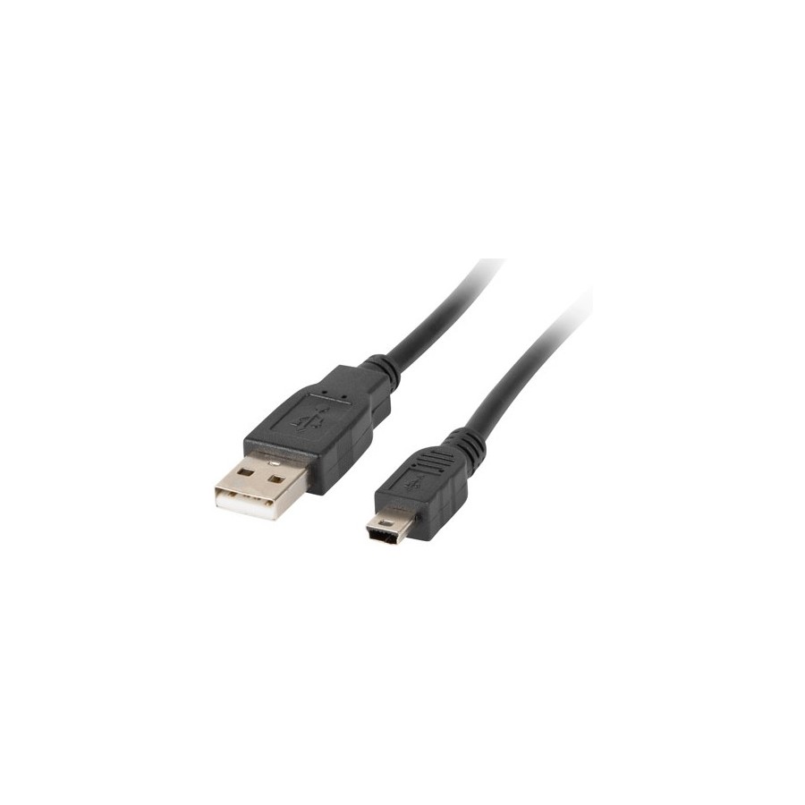 Καλώδιο Mini USB to USB 2.0 M/M 2,0 Μέτρα Black κατάλληλο για σύνδεση συσκευών και χειριστήρια