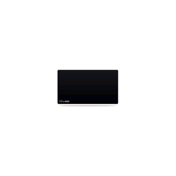 BLACK PLAIN PLAYMAT WITH LOGO