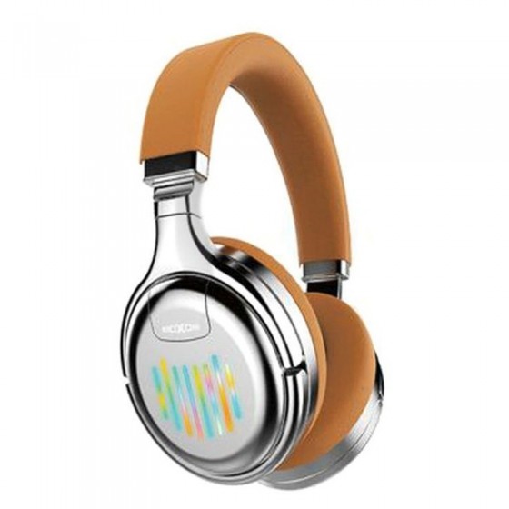 Ασύρματα Ακουστικά Headset Bluetooth Moxom Neon Beat MX-WL14 FM MODE Χρώμα Silver