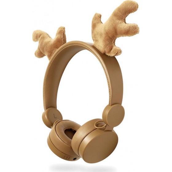 Nedis On-ear ενσύρματα ακουστικά Animaticks Rudy Reindeer 1.2m HPWD4000BN